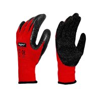 GUANTES DE HILO MULTIFLES SEGPRO ROJO